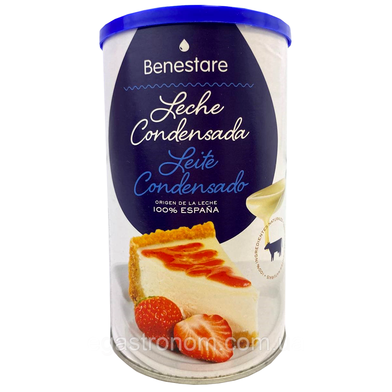 Згущене молоко без глютену Бенестаре Benestare 1kg 8шт/ящ (Код: 00-00015301)