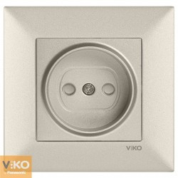 Розетка viko без заземлення бронза Meridian