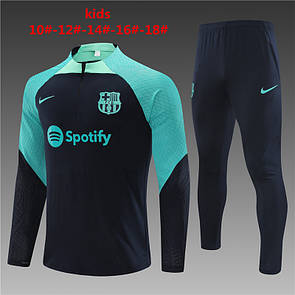 Дитячий спортивний тренувальний футбольний костюм Барселона "Barcelona" 2022-23