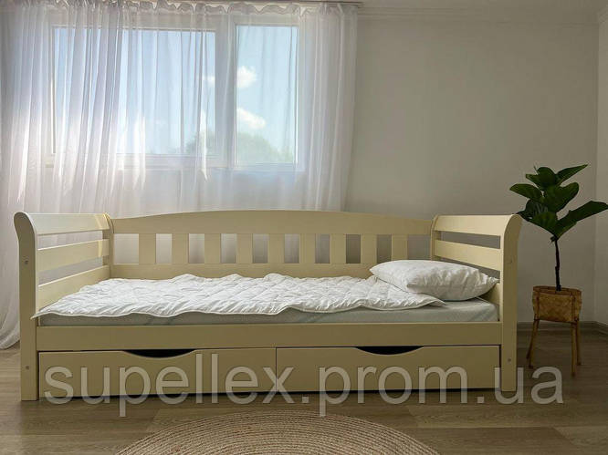 Кровать детская подростковая "Тедди" Деревянная массив бук (ID ...