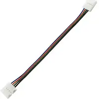 Соединитель 2 зажима по 4pin 10mm провода 15см для RGB LED ленты Lemanso / LMA9402