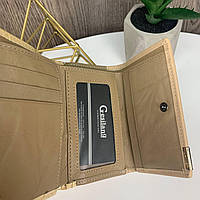 Женский Кожаный Кошелек Крокодил Мини Клатч Портмоне С Крокодилом Из Натуральной Кожи Молочный Ador Жіночий