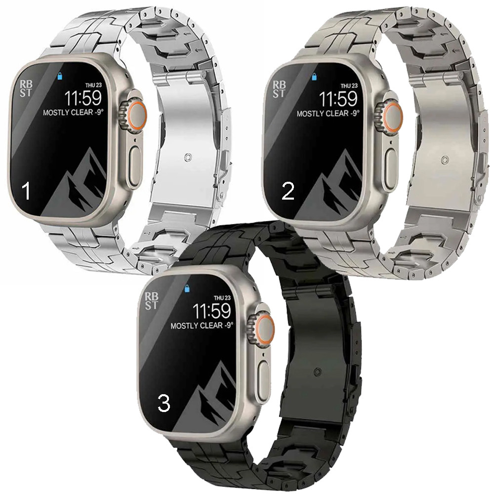 Титановий браслет ремінець для Apple Watch 49 / 46 / 45 / 44 mm