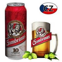 Пиво светлое Gambrinus original- 10 4.3 % 0.5 l ж\б Чехия