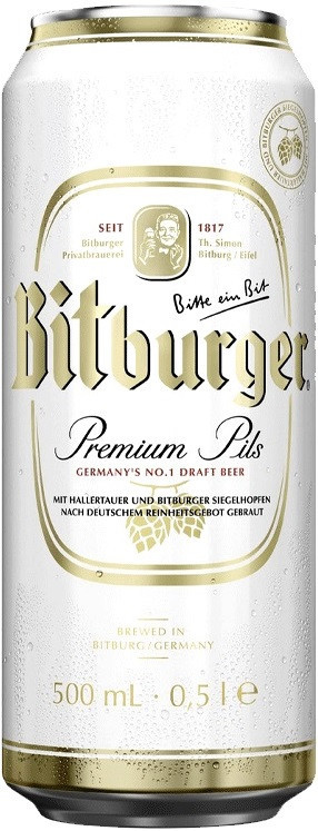 Пиво светлое Bitburger Premium Pils 0.5л 4,8% Германия - фото 5 - id-p1997277013
