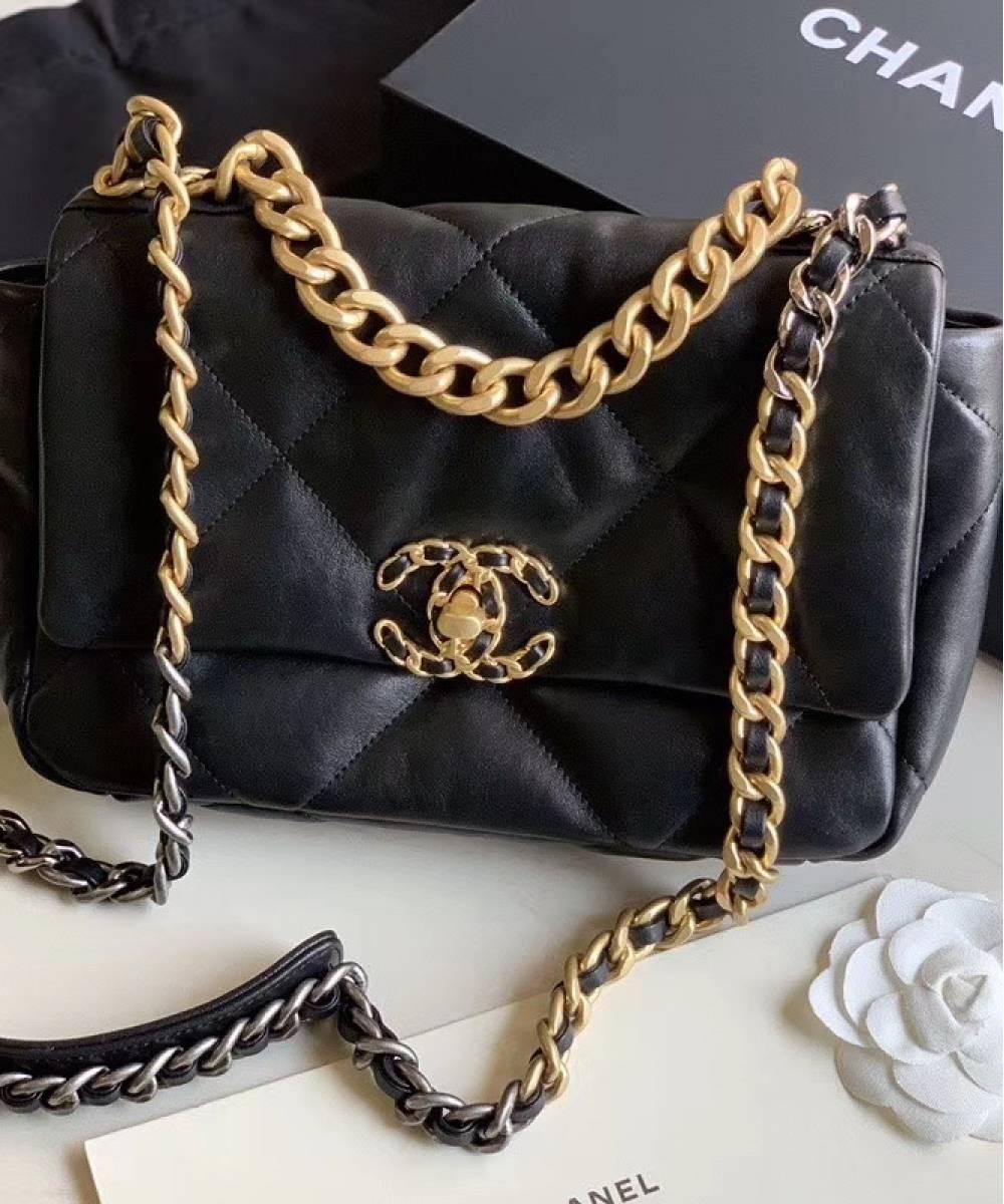 Жіноча сумка Chan-l Flap Bag 19 Bag Black