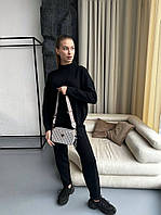 Жіноча сіра сумка Guess Zippy Snapshot grey Розмір: 21 х 12.5 х 7 см