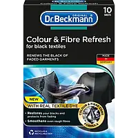 Салфетки Dr. Beckmann 2 в 1 для обновления черного цвета и ткани / 10 шт