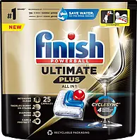 Капсули для миття посуду в посудомийних машинах Finish Ultimate Plus All in 1 25 шт