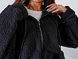 Стильне модне жіноче худі з хутра Тедді (р.42-48). Арт-3259/26, фото 7