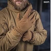 Зимние перчатки тактические M-Tac Койот XL, Рукавицы для ВСУ, перчатки Winter Soft Shell, полнопалые перчатки