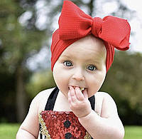 Красная повязка на голову ребенка афробант на малышку от рожде