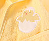 Комплект — дитячий махровий халат із капцями 62-86 см Курча Жовтий Bibaby, фото 2