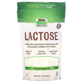 Лактоза NOW Foods, Real Food "Lactose" (454 г)