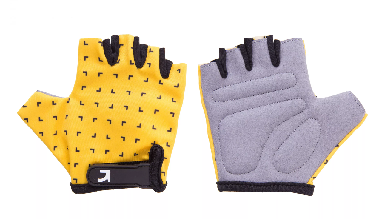 Рукавички дитячі Green Cycle FLASH без пальців S жовто-чорні