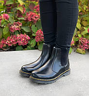 Ботинки женские зимние Dr. Martens Chelsea Black Мех