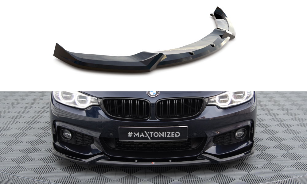 Сплітер BMW F36 4 Grand Coupe M-Sport тюнінг обвіс губа спідниця елерон (V1), фото 1
