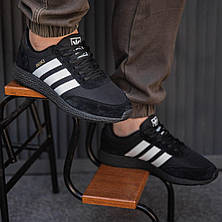 Чоловічі кросівки Adidas Iniki Black White (термо) ALL13387, фото 4