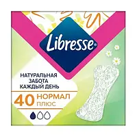 Щоденні прокладки Libresse Натуральна турбота Нормал плюс, з алое вера та ромашкою, 40 шт