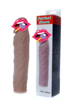 Подовжувальна насадка презерватив Boss Series — Perfect Sleeve Mulatto (extends 4 cm)