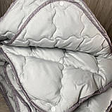 Ковдра двоспального розміру 4 сезони зима-літо 175х210 ОДА стьобана на кнопках 3 в 1, Колір - Сірий, фото 3
