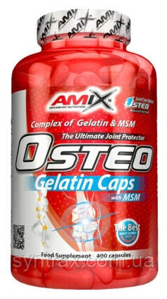 Amix Osteo Gelatin caps + MSM 200 caps , для суглобів і зв'язок