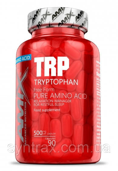 Amix Tryptophan 500 mg 90 caps , триптофан амінокислота
