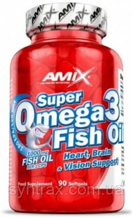 Amix Super Omega 90 softgels, 180/120 омега 3 риб'ячий жир