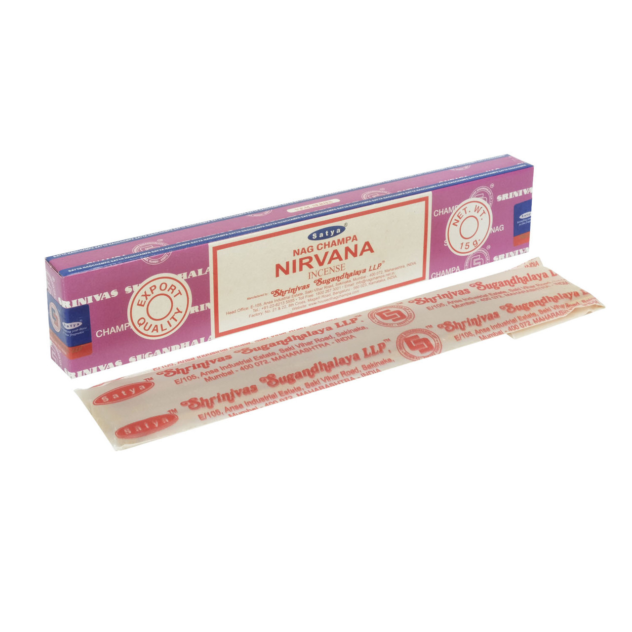 АРОМАПАЛИЧКИ НІРВАНА (15ГРМ) САТЬЯ, NIRVANA INCENSE (15GM) SATYA