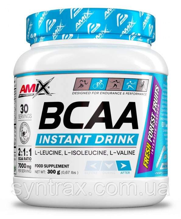 Amix BCAA Instant 300 g, інстантизовані бцаа амінокислоти