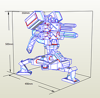 PaperKhan конструктор з картону Borderlands 2 турель кулемет макет модель паперкрафт подарунок сувенір іграшка 3D фігура интерьер