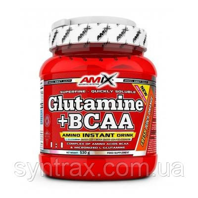 Amix BCAA + Glutamine 530 g, бцаа + глютамін