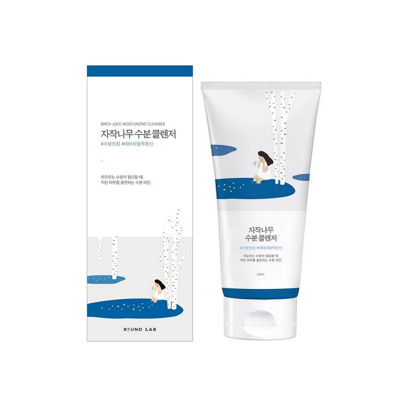 Зволожуючий гель для вмивання з соком березовим Round Lab Birch Juice Moisturizing Cleanser 150 мл