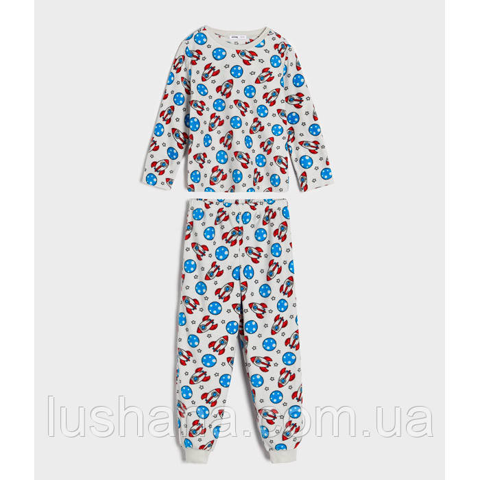 Дитяча флісова піжама для хлопчика р.116 - 5-6 років, фото 1