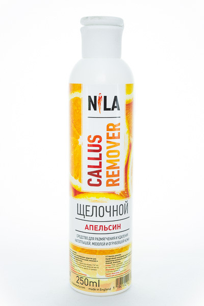 Nila Callus remover лужний, Апельсин, 250 мл