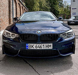 Решітки радіатора BMW F36 тюнінг ніздрі стиль M3 (глянц)