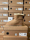 Жіночі угги UGG Mini Bailey Bow II Chestnut Brown 1016501-CHE, фото 5