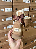 Жіночі угги UGG Mini Bailey Bow II Chestnut Brown 1016501-CHE, фото 7