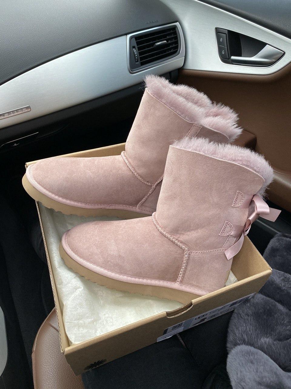 Жіночі угги UGG Bailey Bow II Boot Pink Blossom 1016225-PBSM