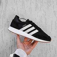 Чоловічі кросівки Adidas Iniki Runner Black White (на флісі) ALL09524