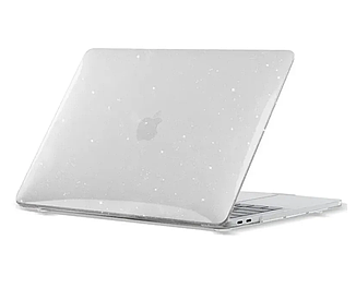 Чохол накладка на MacBook Air 13 (2018 - 2020 | M1 | A1932 | A2337) блискітками прозорий