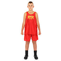 Детская форма для бокса UKRAINE CO-8942 (рост 125-165 см) красный М(26)-рост 135-145 см