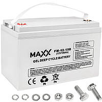 Гелевый аккумулятор Maxx FM-12-100 Gel Deep Cycle Battery 12V 100Ah