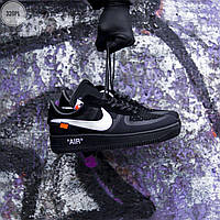 Мужские кроссовки Nike Air Force 1 Low Off-White Black White AO4606-001 41