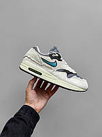 Мужские кроссовки Nike Air Max 1 Patta Protection Pack Beige Grey Blue ALL09774