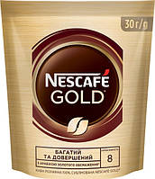 Кофе Nescafe Gold растворимый 30 грамм в мягкой упаковке