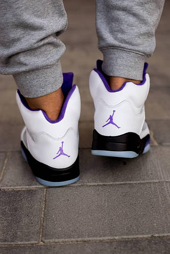 Purple jordan 5 sales