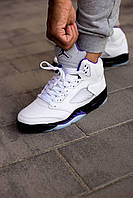 Мужские кроссовки Air Jordan 5 Retro White Purple Dark Concord 440888-141 45