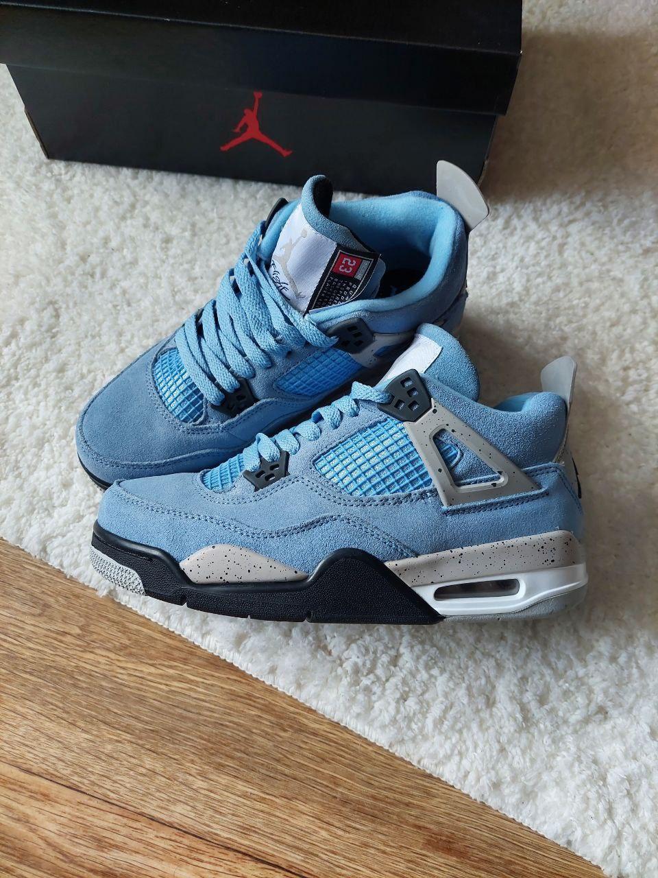 Жіночі кросівки Джордан Jordan 4 Blue Black ALL06556, фото 1
