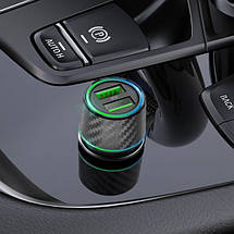 АЗП Borofone BZ21A QC3.0 36W (2USB/3.0A) з кабелем USB - Type C, фото 6